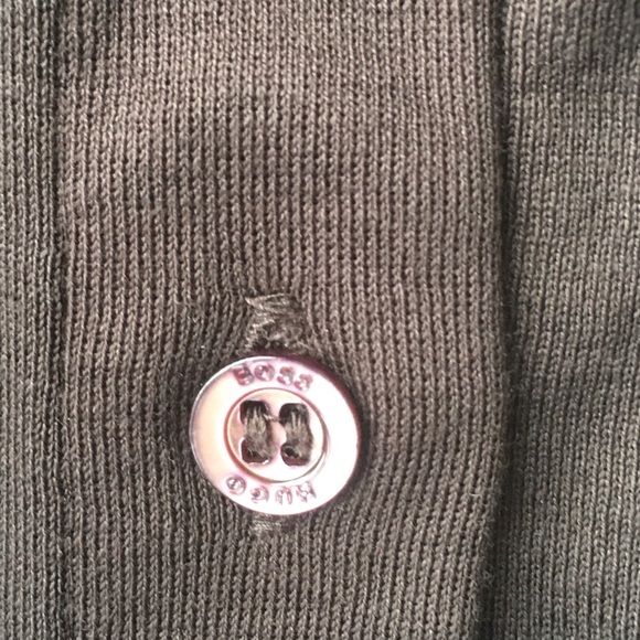 Boss by Hugo Boss Steel Grey Cotton Long Sleeve Shirt Sz XS - Picture 14 of 16